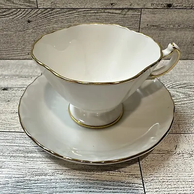 Buy HAMMERSLEY & CO Bone China Miniature Teacup 3.25” & Saucer 4.5” Gold Rim Vintage • 8.77£