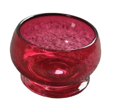 Buy Vintage Ruby Cranberry Art Glass Bowl • 7.99£