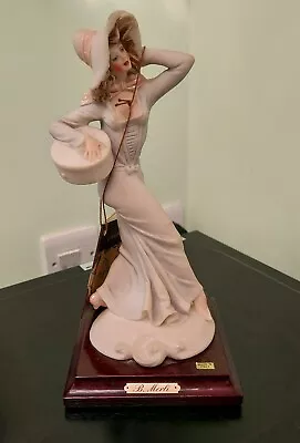 Buy Vintage B. Merli Capodimonte Figurine Elegant Lady Carrying Hat Box Signed • 14.99£
