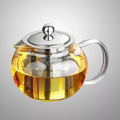 Buy  1300 Ml Water Boiling Kettle Tea Cup Heat Resistant Glass Teapot Set • 21.99£