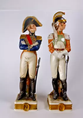 Buy 2 Capodimonte Figures Of Military Napoleonic Soldier Generals By Bruno Merli • 89£