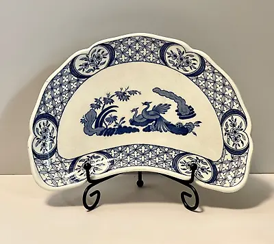 Buy Antique Plate - Blue & White Furnivals Old Chelsea Kidney English 1890 - 1913 8  • 15£