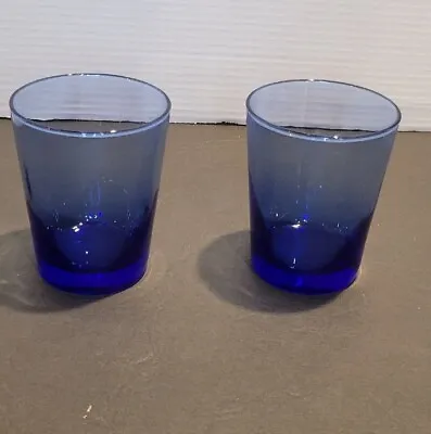 Buy Set Of 2 Libbey FLARE COBALT BLUE Glassware • 18.96£