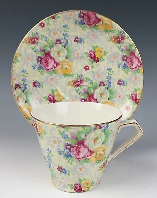 Buy Lord Nelson ROSE TIME Chintz Cup & Saucer Vintage English Tea Ware Pink Yellow • 29.90£