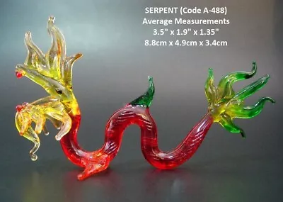 Buy BEAUTIFUL Glass SERPENT Glass DRAGON Glass LIZARD Glass Animal Figurine Ornament • 5.49£