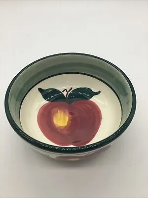 Buy Spanish Pottery Colourful Bowl, Hand Painted Apple Design • 3.50£