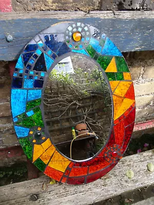 Buy Stained Glass Garden Mirror • 22£