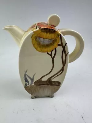Buy Clarice Cliff RHODANTHE Pattern Bon Jour Coffeepot Circa 1934, 18cm. Art Deco! • 265£