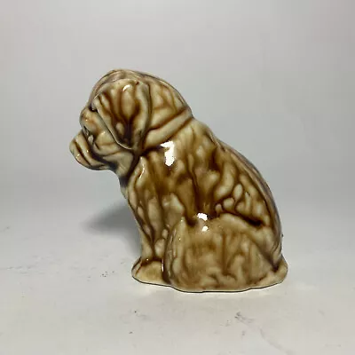 Buy Antique Pottery Puppy Dog Figurine - Brown Runny Thin Glaze - Unknown Maker  • 38.37£