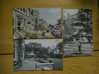 Buy 3 Old Postcards Of BRANKSOME TOWER HOTEL, Bournemouth, Dorset. • 7.99£