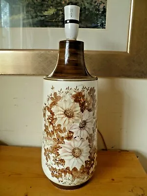 Buy Large Floral Vintage Jersey Pottery Lamp Base • 35£
