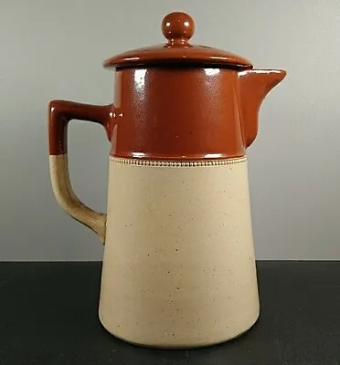 Buy Antique Art Deco Lovatts Langley Ware English Coffee Pot Brown Marked Base 20cm • 59.94£