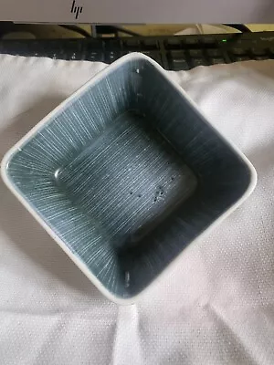 Buy Galatix Rye Pottery Bowl Blue Grey Mid Century Studio Dish 5 Inches Square  • 14.99£