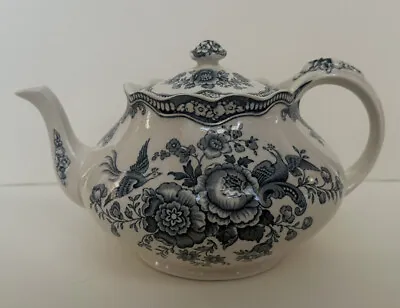Buy Vintage Bristol Blue Crown Ducal England Teapot Lid Floral Flowers Transferware • 189.44£