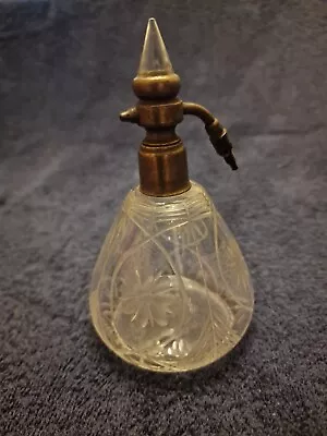 Buy Vintage Cut Glass Purfume Bottle • 3.50£