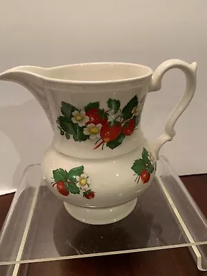 Buy Vintage Lord Nelson Pottery England Strawberry Pattern Porcelain Pitcher • 23.71£