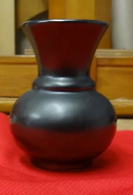 Buy A Prinknash Pottery Miniature Vase/Pot Pewter Lustre Gun Metal Black • 3£