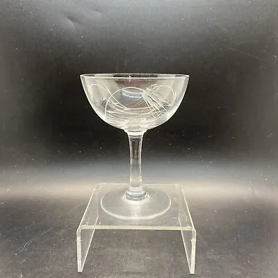 Buy 8 1950s Noritake Crystal Etched Wheat 5oz Champagne Glass CG Quartzex New In Box • 28.77£