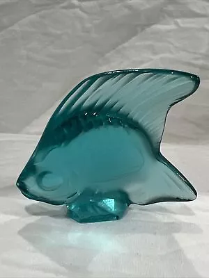 Buy Lalique France Fish Sculpture In 'Turquoise' No Box • 95.32£