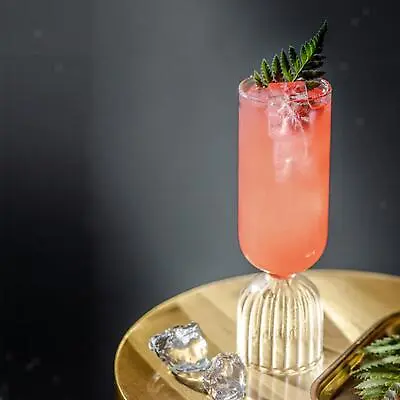 Buy Cocktail 10ml With Striped Base Elegant Glassware Drinking Glasses Goblet For • 11.74£
