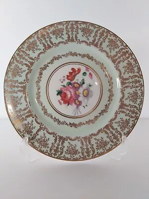 Buy Paragon Mint Green And Floral Plate (c.1939-1949) • 19£