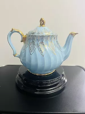 Buy Vintage Sadler Teapot Blue Swirl Made In England • 19.99£