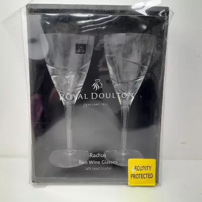 Buy Royal Doulton Two Wine Glasses In Box Brand New -WRDC  • 7.99£