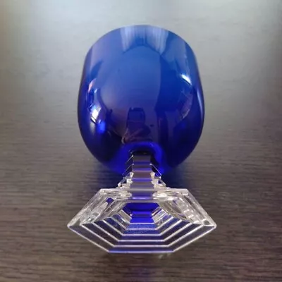 Buy Baccarat Tableware Crystal Wine Glass Orsay Color Blue No Box Unused JAPAN • 138.16£
