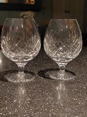 Buy Set Of 2 Vintage Edinburgh Crystal  Lomond  Brandy Snifter Balloon Glasses Pair • 20£