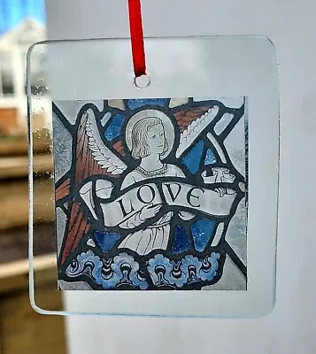 Buy Stained Glass Archangel Love Gift - Kiln Fired Glass Sun Catcher Angels Angel • 25£