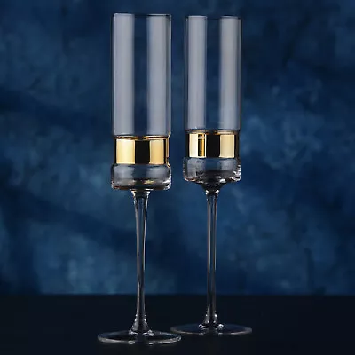 Buy Soho Set Of 2 Glasses | Gold, Silver And Bronze | Home Bar Addition • 34.70£