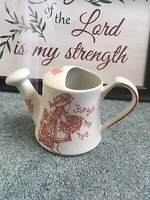 Buy Royal Crownford Ironstone Staffordshire Watering Can Red/white Forget Me Not • 20.49£