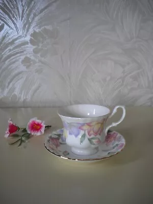 Buy Royal Albert English Bone China 'Fair View' Pattern Tea Cup & Saucer • 2.99£