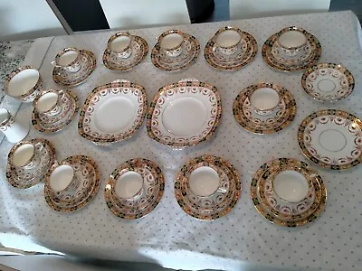 Buy Complete Set Of Royal Albert Crown China Imari Style Tea Set 40 Pieces C1920’s. • 70£
