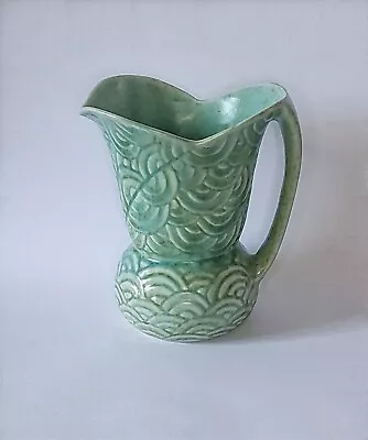 Buy Art Deco  Shorter & Sons Pottery Green  Jug Vintage • 18£
