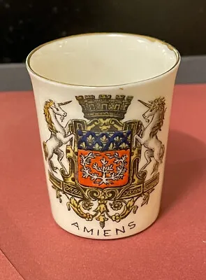 Buy Crested China Ware W.H. Goss - WW1 Shot Cup - Amiens. Two Unicorn Crest • 5£