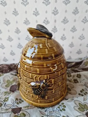 Buy Vintage Ceramic Glazed Honey Beehive With Bee Design Jar Container Honey Pot • 12.99£