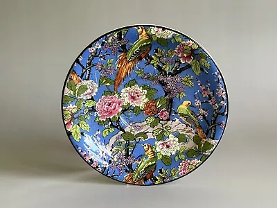 Buy Vintage Crown Ducal Ware England Saucer Only Blue Chintz Flowers & Birds • 28.33£