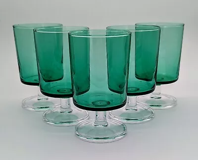 Buy 5 Cool Retro 1970s Emerald Green French Glasses. • 25£