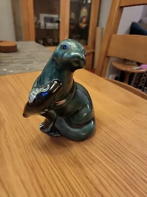 Buy Poole Pottery Blue Otter With Fish. Marked. Lovely Condition, Very Cute. • 12£