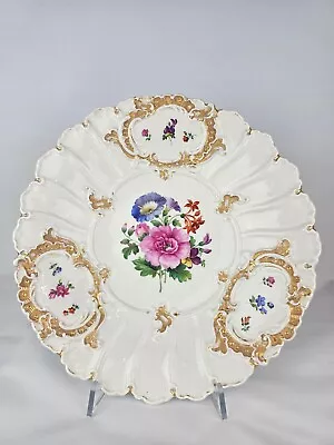 Buy Meissen Large Decorative Plate With Handpainted Flowers • 260£