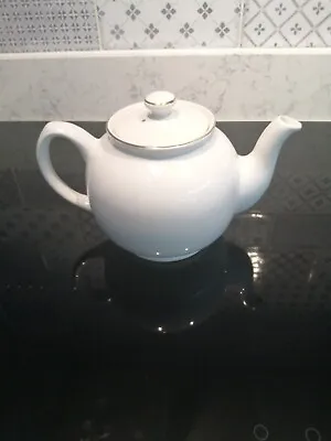 Buy Sadler England & White Round Teapot With Gold Trim Like The HARRODS ONES • 6.99£