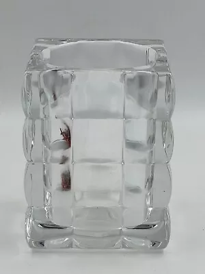 Buy Square Cut Bubble Glass Votive Crystal Candle Holder • 18.85£