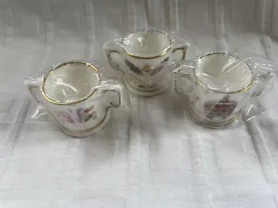 Buy Royal Crown Derby - 3 X Miniature Loving Cups - Royal Theme • 55£