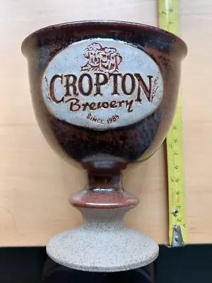 Buy Cropton Brewery Cup Goblet Hand Turned Pottery Stoneware • 0.99£