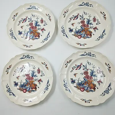 Buy Wedgwood - Potpourri Williamsburg, Floral Pattern Dinner Plates Set Of 4, NK510 • 25£