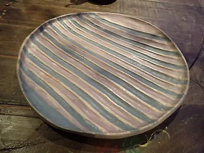 Buy Large Studio Pottery Plate By Penelope Bennett Circa 1970s Handpainted Brittish • 150£