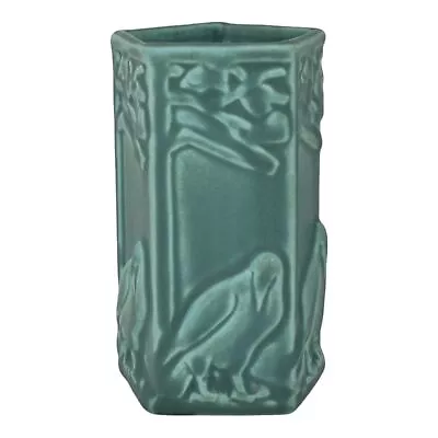 Buy Rookwood 1931 Vintage Arts And Crafts Pottery Green Ceramic Crow Rook Vase 1795 • 572.96£