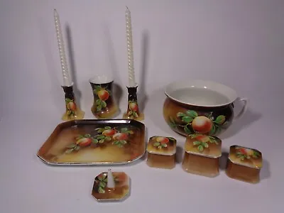 Buy NewHall Pottery 7 Piece Dressing Table Set & Matching Chamber Pot & Vase RARE • 21.24£
