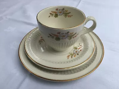 Buy Carrigdhoun Irish Pottery Tea Set Trio Cup Saucer Plate Meadowland Flowers Co Op • 8.99£